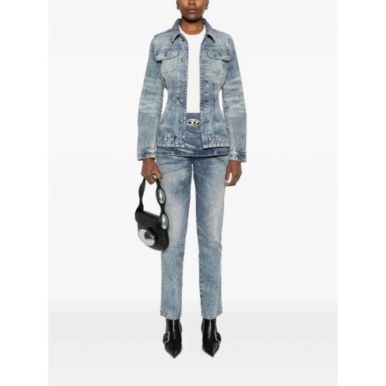  디젤 봄버 자켓 아우터 다운 재킷 블루/화이트 - DIESEL