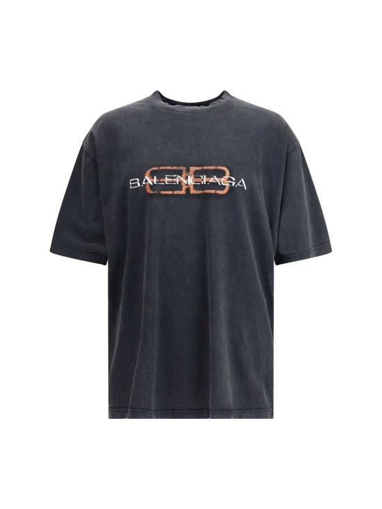  발렌시아가 반팔 티셔츠 로고 티셔츠