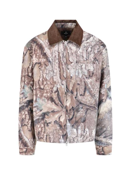  리프레젠트 자켓 Represent Realtree 위장 패턴 지퍼업 재킷 브라운