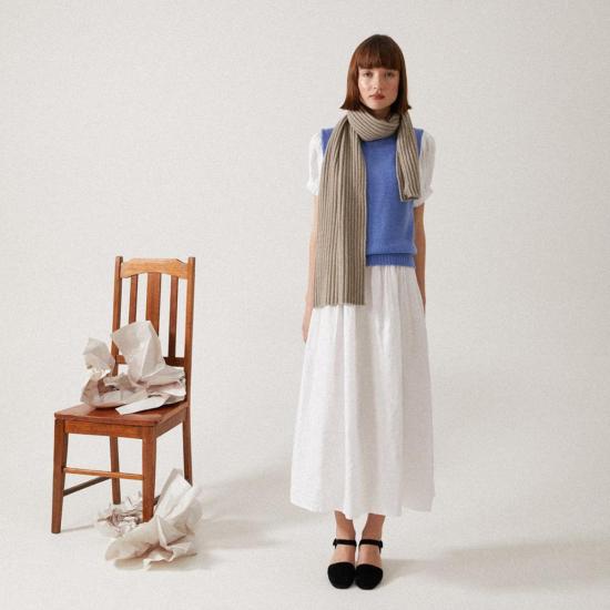  Francie 머플러/스카프 프랜시 리플 스카프 내추럴