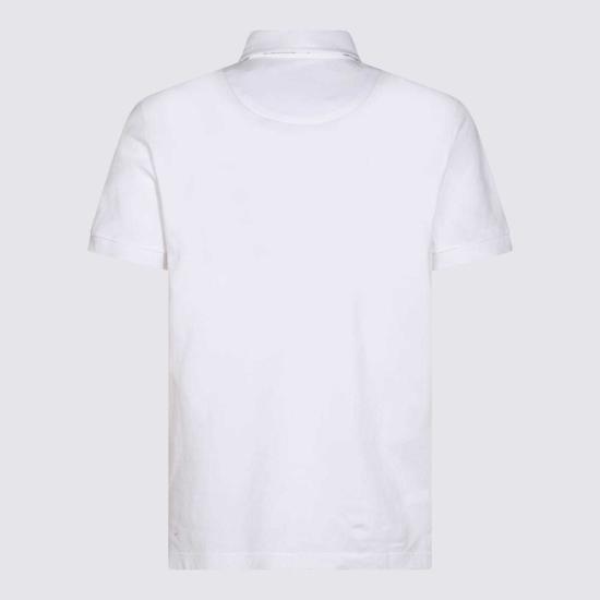  에트로 폴로 티셔츠 Etro 화이트 코튼 폴로 셔츠 Bianco Ottico - ETRO