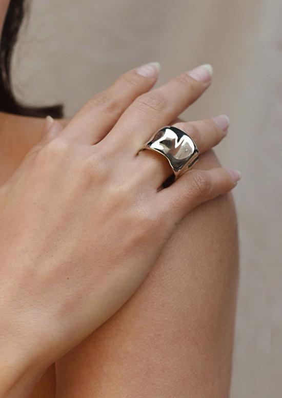  줄리 테브노 반지 줄리 테베노 미사  (화이트 브라스/실버) - JULIE THEVENOT