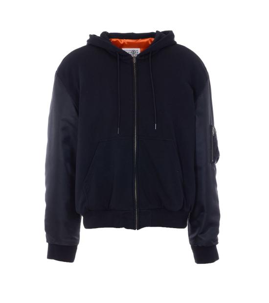  MM6 메종마르지엘라 긴팔 티셔츠 Mm6 메종 마르지엘라 후드 스웨트셔츠 블랙