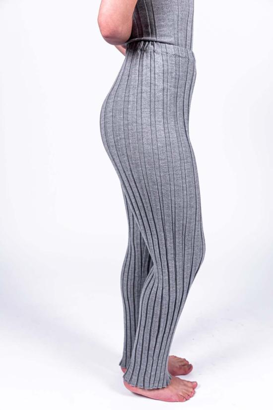  베이스레인지 스트레이트 팬츠 애들러 메리노 울 팬츠 빌로우 그레이 - BASERANGE