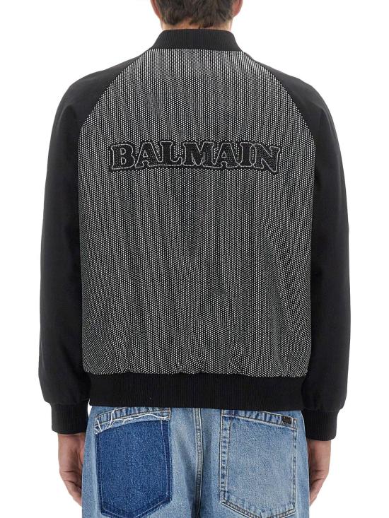  발망 봄버 자켓 라인스톤 봄버 재킷 멀티컬러 - BALMAIN