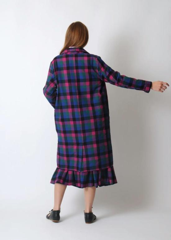  RUJUTA SHETH 트렌치 코트 루주타 셰스 바니 트렌치 헤리티지 체스 - OTHER BRANDS