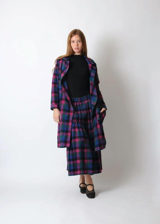  RUJUTA SHETH 트렌치 코트 루주타 셰스 바니 트렌치 헤리티지 체스 - OTHER BRANDS