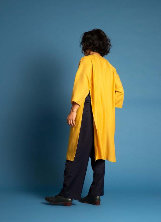  카렘 튜닉 스프링 버드 유니섹스 드롭숄더  레몬 옐로우 - KAAREM