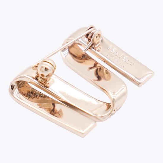  막스마라 브로치 막스 마라 메탈 그로스그레인 M 핀  골드 - MAX MARA