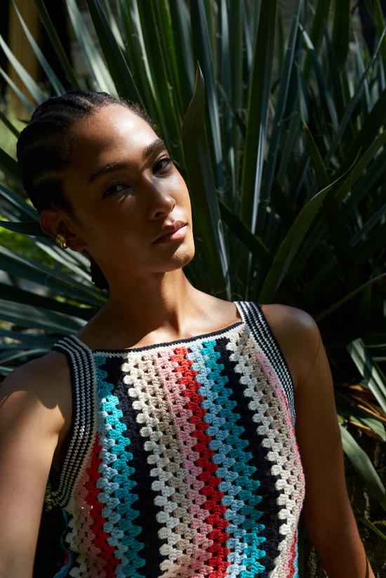  ELEVEN SIX 민소매 티셔츠 일레븐 식스 케리 크로셰  멀티 컬러 - ELEVEN SIX