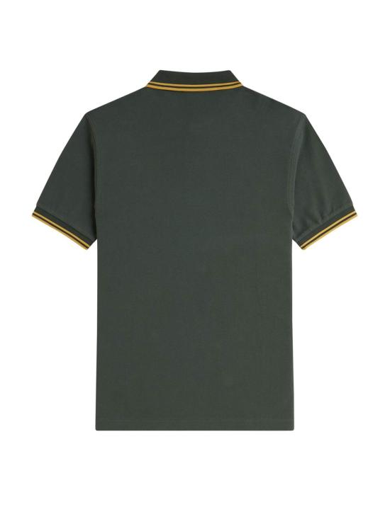  프레드페리 폴로 티셔츠 프레드 페리 폴로 셔츠 코트 그린/허니콤 - FRED PERRY