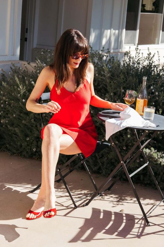  Whimsy + Row 숏 원피스 베로니카 드레스 레드 - OTHER BRANDS