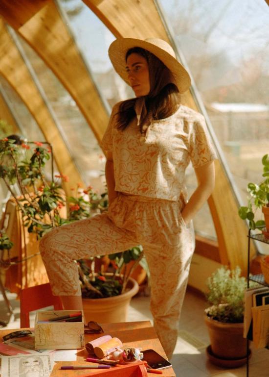  PO-EM 스트레이트 팬츠 포 엠 데크 팬츠 조개껍질