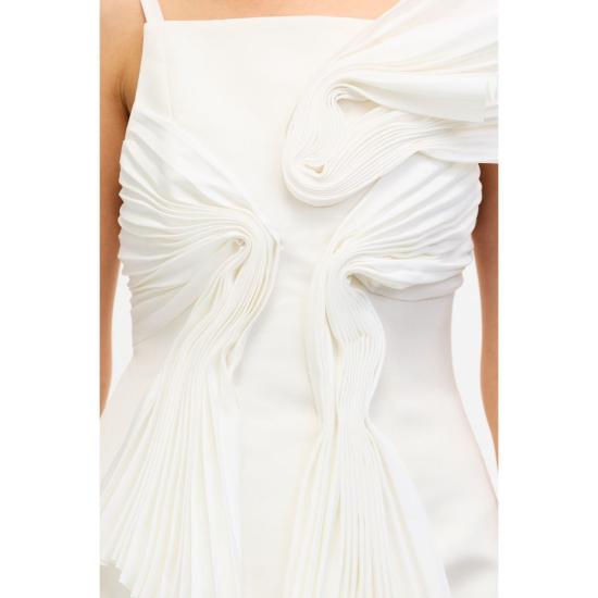  아클레어 숏 원피스 에이클러 크로컴 미니 드레스 아이보리 - ACLER