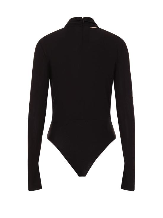  로베르토 카발리 바디수트 티셔츠 저스트 카발리 긴팔 바디수트 블랙 - ROBERTO CAVALLI