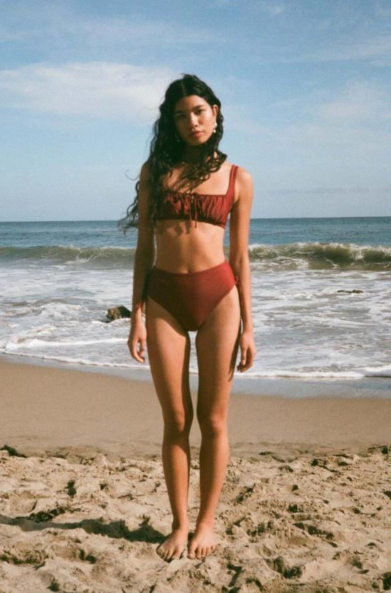  갈라마르 비키니 수영복 루치드 바텀 가넷 - GALAMAAR