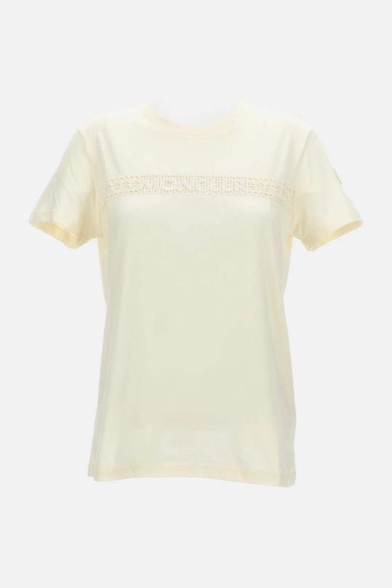  몽클레어 반팔 티셔츠 SS 티셔츠 화이트