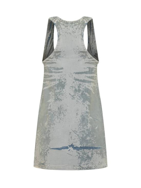  디젤 숏 원피스 데보어 효과가 있는  드레스 - DIESEL