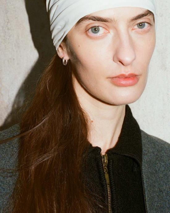  아니카 이네즈 이어링 와이드 오블리크 후프 라지 - ANNIKA INEZ