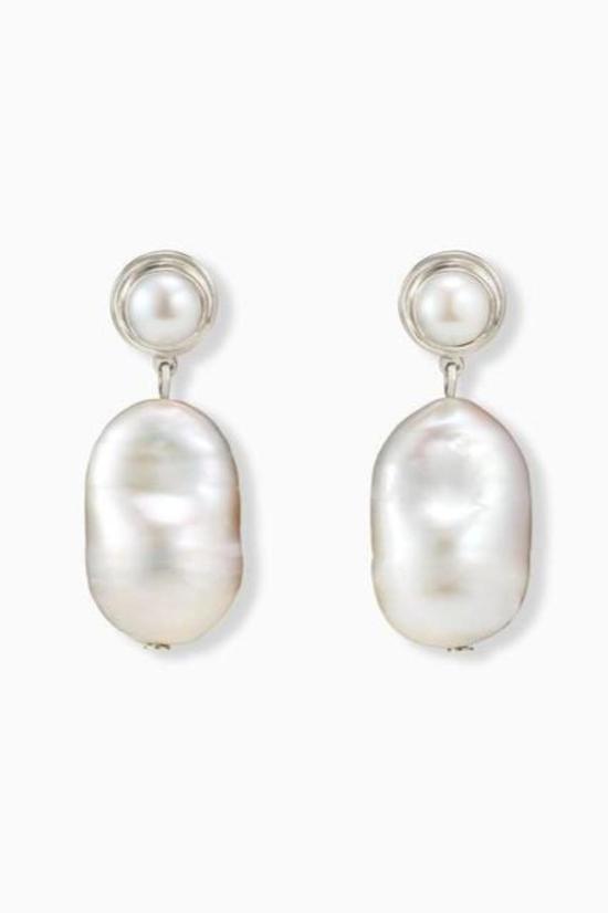  아그메스 이어링 델핀 귀걸이 (은)