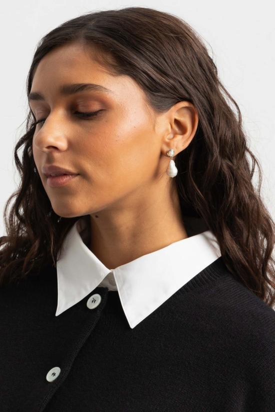  아그메스 이어링 델핀 귀걸이 (은) - AGMES