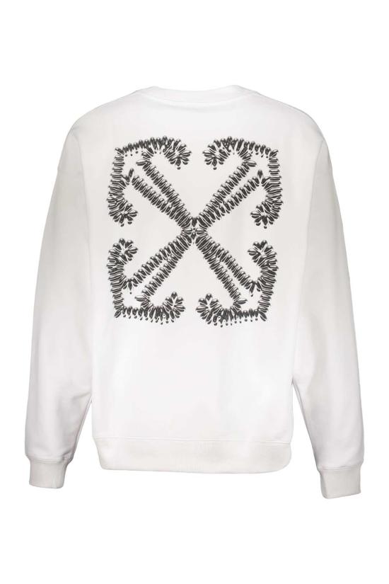  오프화이트 긴팔 티셔츠 코튼 스웨트셔츠 화이트 - OFF WHITE