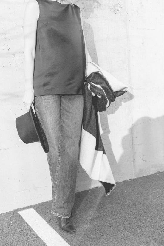  아모 데님 데님 팬츠 아네트 하이라이즈 스트레이트 레그 진 - AMO DENIM