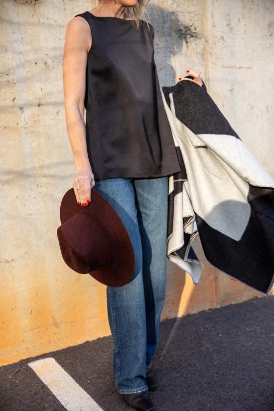  아모 데님 데님 팬츠 아네트 하이라이즈 스트레이트 레그 진 - AMO DENIM