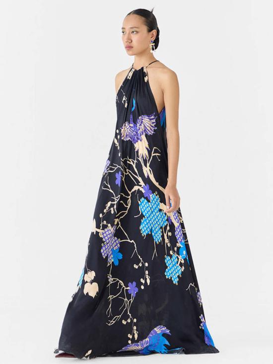  IKKIVI 롱 원피스 이키비 크레인 홀터 드레스 블랙 - IKKIVI