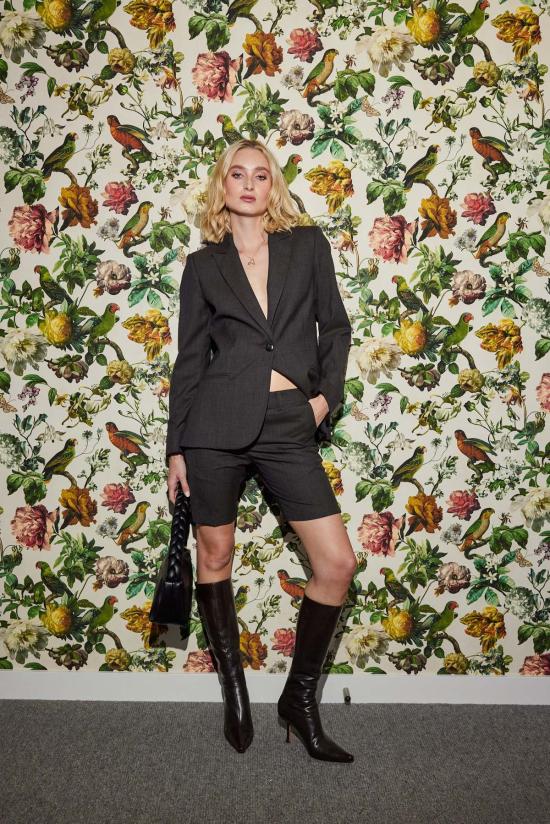  Lindsay Nicholas New York 숏팬츠 린지 니콜라스 뉴욕 엘리자베스 쇼트 초콜릿 프린스 오브 웨일스 체크무늬 - OTHER BRANDS