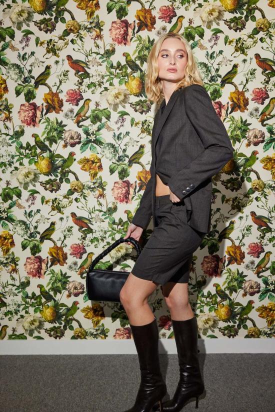  Lindsay Nicholas New York 숏팬츠 린지 니콜라스 뉴욕 엘리자베스 쇼트 초콜릿 프린스 오브 웨일스 체크무늬 - OTHER BRANDS