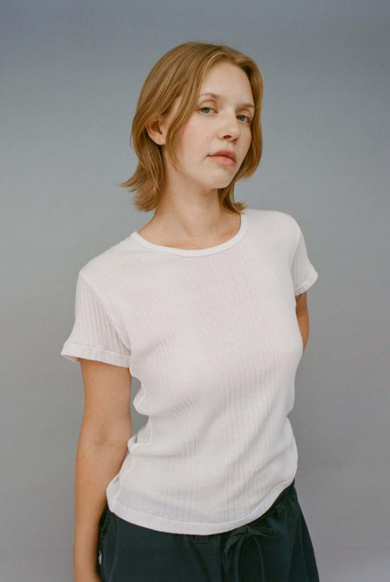  질 로드리게즈 반팔 티셔츠 길 로드리게즈 변형 립 - GIL RODRIGUEZ