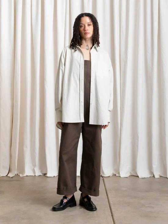  알리 골든 셔츠 버튼 다운 오버사이즈 셔츠 - ALI GOLDEN