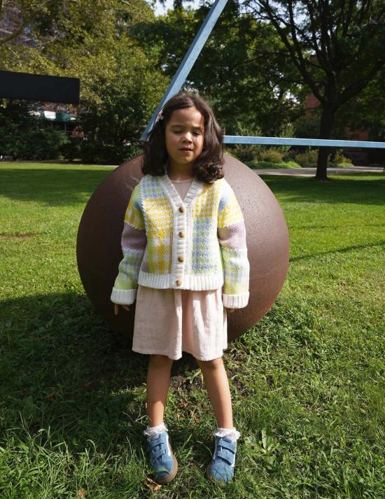  [키즈] gigiknitwear.com 풀오버 Gi Gi 니트웨어 패치워크 가디건 미니 - OTHER BRANDS