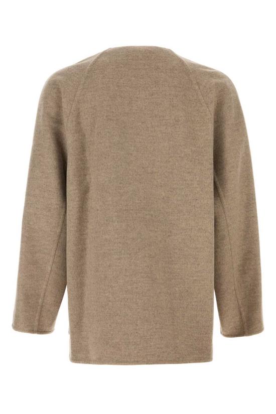  보테가베네타 가디건 보테가 베네타 도브 그레이 울 블렌드  샌드쉘멜란지 - BOTTEGA VENETA