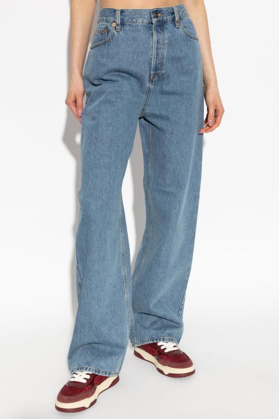  구찌 데님 팬츠 하이웨이스트 청바지 블루 - GUCCI