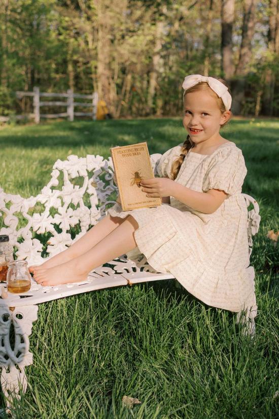  [키즈] Piper&Cloth 원피스 파이퍼앤클로스 위켄드 드레스 블러쉬 바인 스트라이프 - PIPER&CLOTH