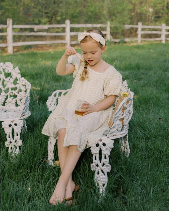  [키즈] Piper&Cloth 원피스 파이퍼앤클로스 위켄드 드레스 블러쉬 바인 스트라이프 - PIPER&CLOTH