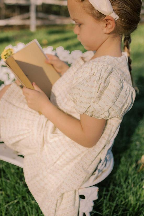  [키즈] Piper&Cloth 원피스 파이퍼앤클로스 위켄드 드레스 블러쉬 바인 스트라이프 - PIPER&CLOTH