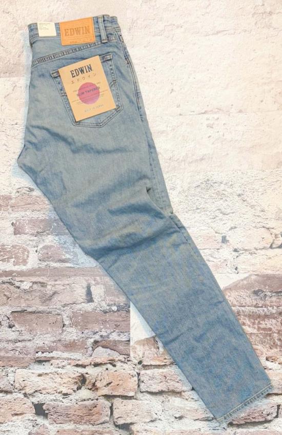  에드윈 데님 팬츠 11온스 아오모리 슬림 테이퍼드 스트레치 진