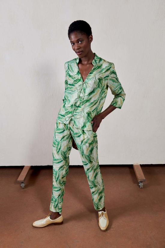  마리아 스탠리 스트레이트 팬츠 베넷 트라우저 아게이트 - MARIA STANLEY