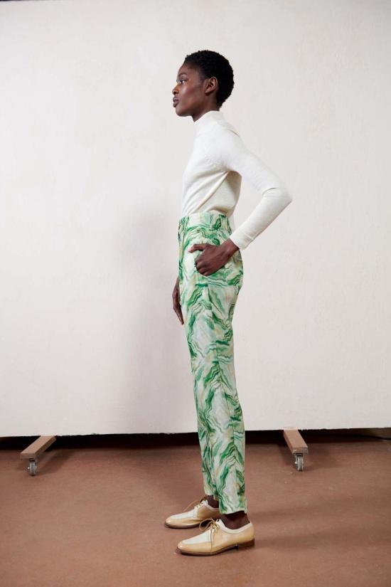  마리아 스탠리 스트레이트 팬츠 베넷 트라우저 아게이트 - MARIA STANLEY