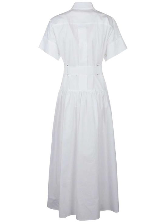  막스마라 롱 원피스 Max Mara Agoraio 드레스 비앙코 오티코 - MAX MARA