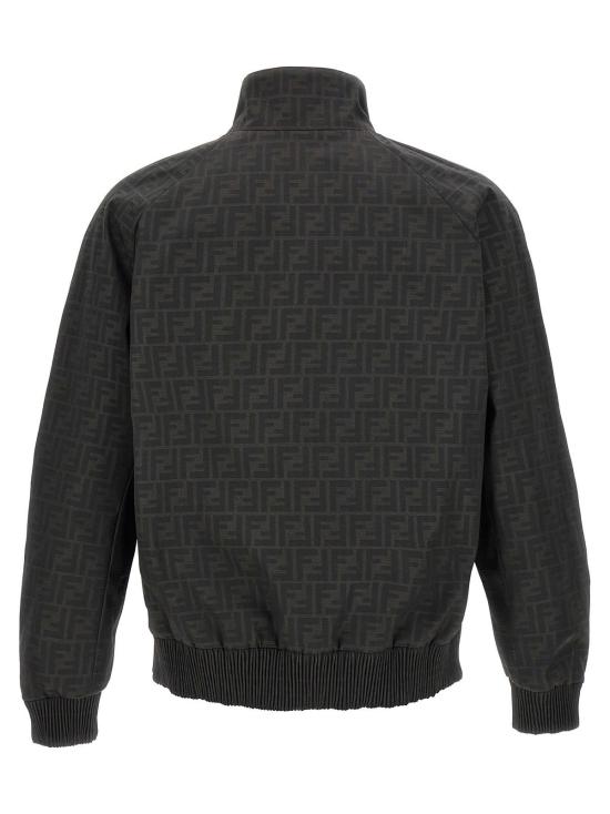  펜디 봄버 자켓 Fendi Ff 보머 재킷 타바코 - FENDI