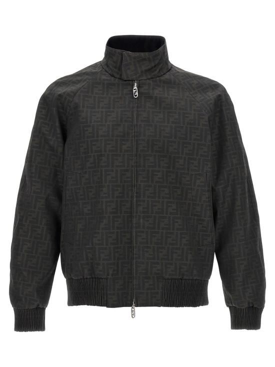  펜디 봄버 자켓 Fendi Ff 보머 재킷 타바코