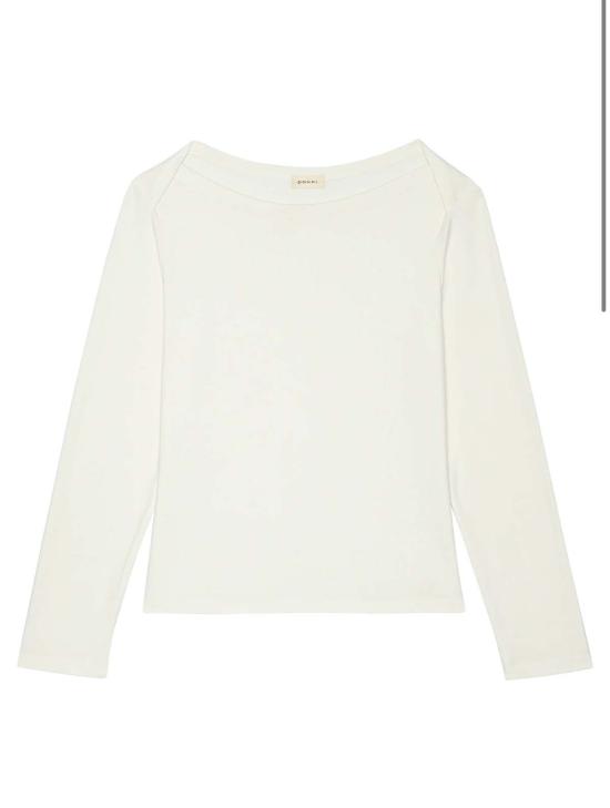  도니 블라우스 . 베이비 립 봉투형 탑 크림