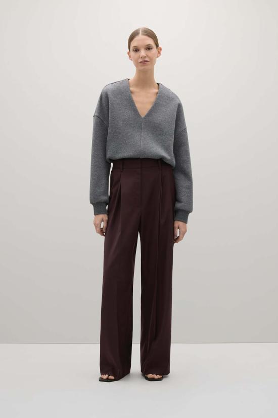  에이 에머리 스트레이트 팬츠 A. 에머리 고다드 팬츠 멀베리 - A.EMERY