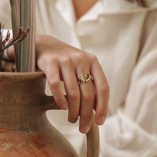  린지 루이스 주얼리 반지 린지 루이스 셰이프 링 브라스 - LINDSAY LEWIS JEWELRY