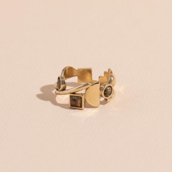  린지 루이스 주얼리 반지 린지 루이스 셰이프 링 브라스 - LINDSAY LEWIS JEWELRY