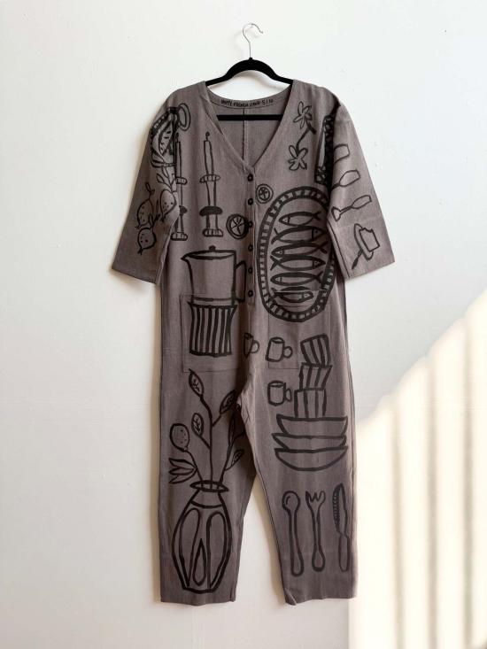  Happy French Gang 점프수트 해피 프렌치 갱 #103 핸드페인팅  르 레파스